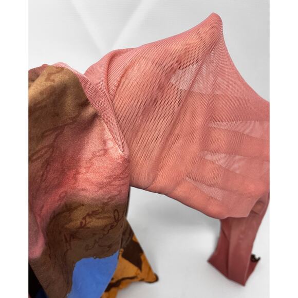 Shein Women's Cropped Top size XS With Sheer sleeves Pre-owned in good condition - Picture 9 of 9